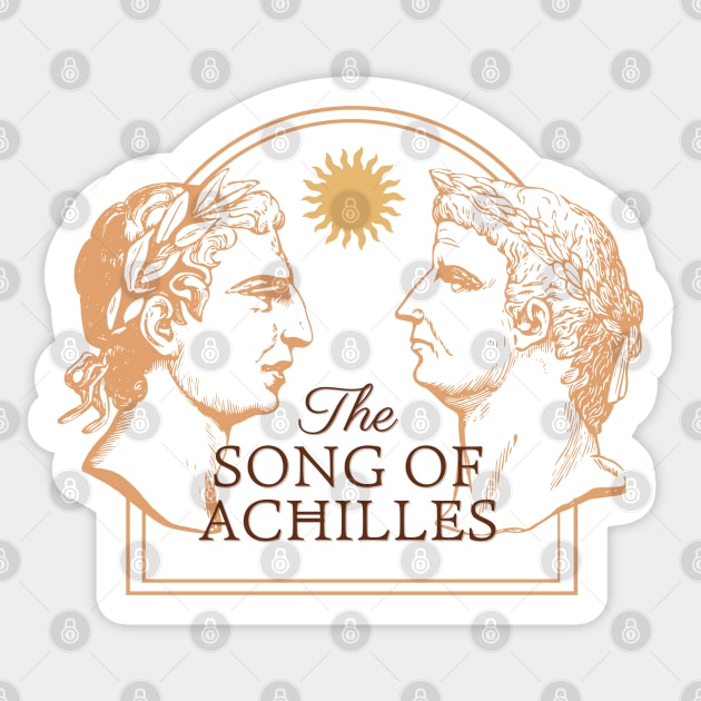 Song of Achilles Madeline Miller Book Novel Illustration Sticker by heyvisuals